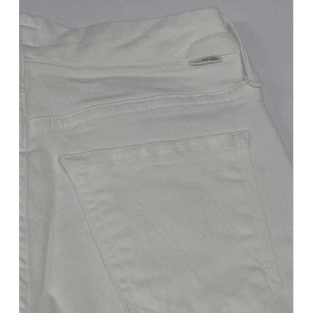 MOTHER | NEW The Roller Fray Fairest of Them All White Wide Leg Jeans SIZE 24 - Picture 16 of 16